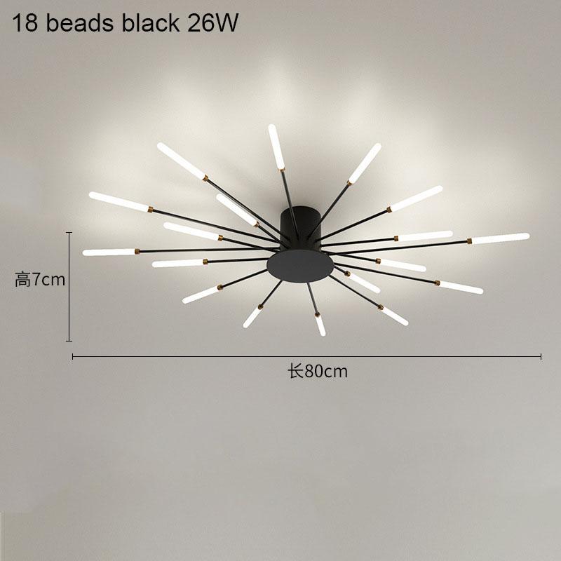 LED Firework Ceiling Lamp Creative Unique Design A.C. Powered 85-265V for Living Room Bedroom Hotel Hall