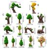 15 Styles Simulation Mini Flower Tree Miniature Figurine Fairy Garden Moss Micro Landscape Decoration Ornament Resin Crafts