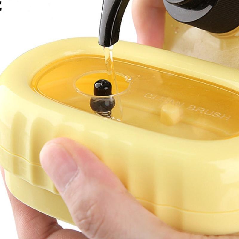 Cleaning Brush With Press Dispense Function Soft Rubber Roller Prevents Fabric Damage Home Cleaning Tool For Clothing Care