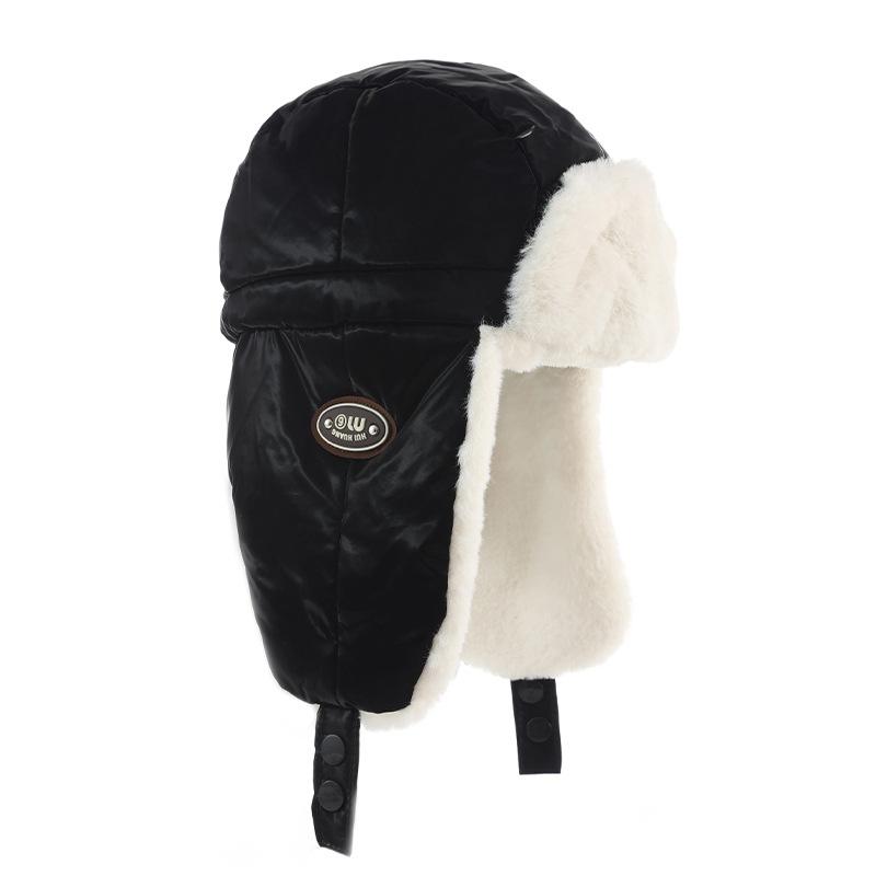 

Новая зимняя шапка для женщин, теплая бархатная утолщенная морозостойкая шапка Лей Фэн, уличная велосипедная ветрозащитная шапка, защита ушей, шапка для головы Average size