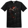 Skull Reaper T Shirt W/ Red Splatter Gothic Horror Halloween Graphic Art Tee