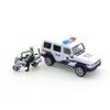 XCARTOYS 1/64 Beijing BJ80 Bewaffnete Polizei Öffentliche Sicherheit Eisenreiter Set Autos Legierung Druckgussmodell Kinder Weihnachtsgeschenk Spielzeug für Jungen