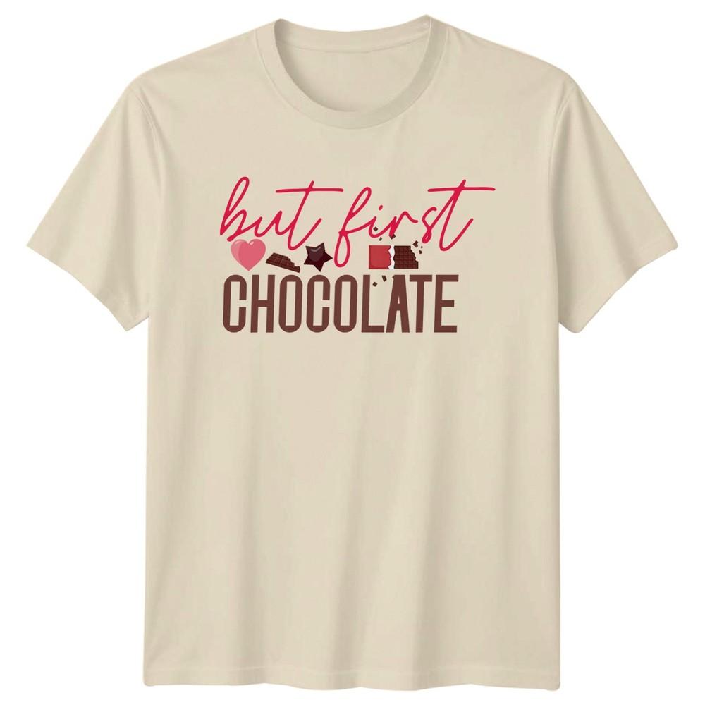 But First Chocolate Food Drink Unisexs TShirt Unisexs Tee Graphic Unisex Top