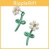 Fashionable Alloy Flower Earrings For Women Simple And Chic Street Style Jewelry