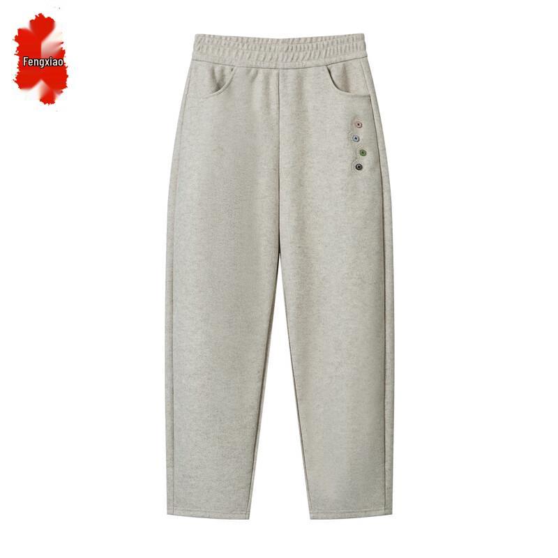 

Женские осенне-зимние шерстяные брюки прямого кроя 2XL