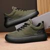 Trendy Shoes Men's Autumn and Winter Down Cloth Waterproof and Warm Casual Shoes Thick Sole Heightening Men's Shoes Board Shoes Fleece Casual Shoes