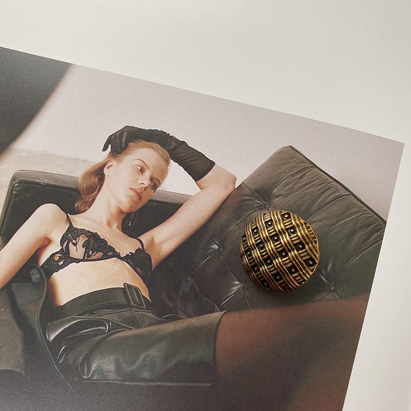 Large Suit Coat Blazer Sewing Buttons Metal Buckles Clothing Needlework Accessories Diy Crafts Supplies Round Alloy Button 6pcs