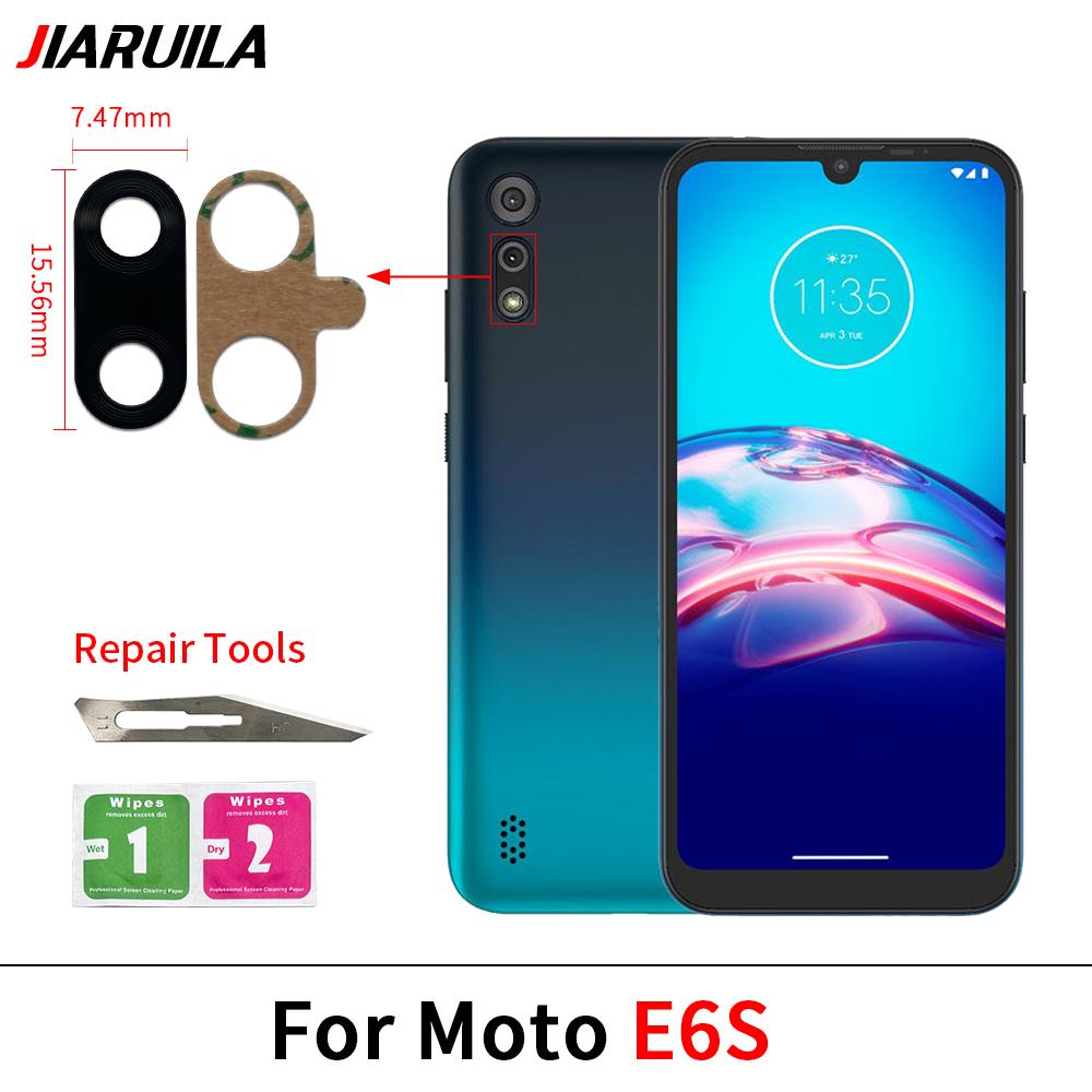 Rear Back Camera Glass Lens For Moto E6S E11 E11 E11i Edge 11 Fusion Neo 11 Neo Camera Glass With Glue Adhesive + Repair Tools