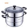 Supor Classic Edelstahl Doppelschicht Dampfgarer