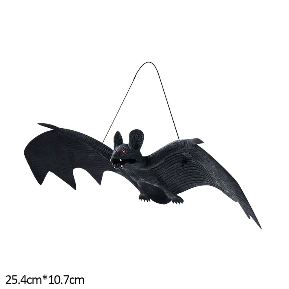Bats Halloween Party Haunted House Decoration Lifelike Fake Bat Haunted House Horror Props Halloween Hanging Decoration