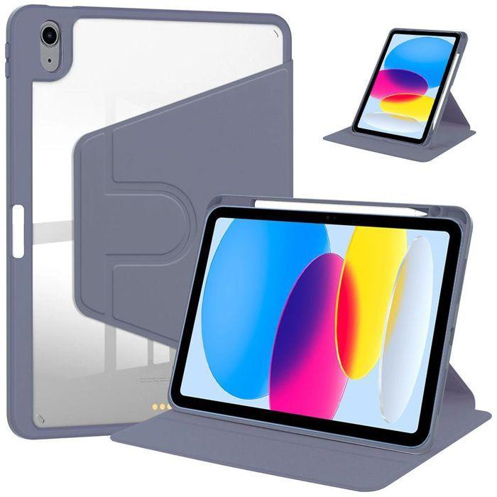Coque Antichoc - BOOLING - pour iPad A16 (11") / iPad 10 2022 (10,9") - Rotatif Multi Angle - Violet