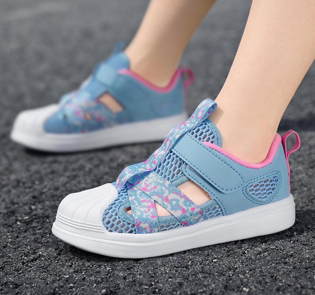 Fashion Fashion Children Soft Casual Shoes Girls Light Chunky Air Mesh Sneakers Kid Summer 4 5 6 7 8 Princess Net Sport Footwear Korean