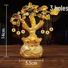 Yellow Crystal Golden Toad Money Tree Ornament with Lucky Bag