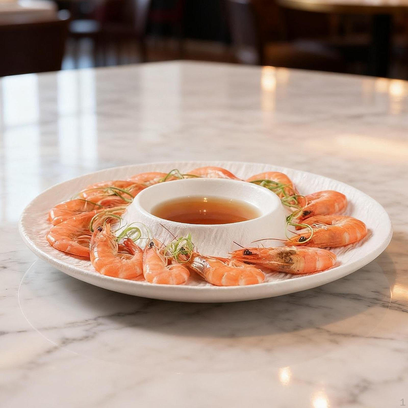 

Ceramic Divided Snack Plate Dumpling Multipurpose Serving Platter with Dipping Saucer for Home белый