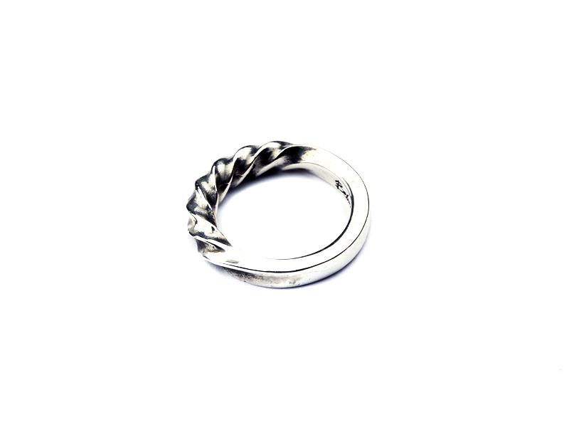 Bebello [Bs-257] 925 Silver Twisted Pinky Ring