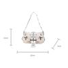 Yogodlns Borse a Spalla da Donna in PU Stile Punk con Borchie Moda Retro Y2k Stampa Leopardo Borsa Sottobraccio da Donna Design Raffinato con Cintura Borse Cool per Ragazze