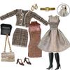 6-Point Fashion Doll Clothes & Handbag Set for 30cm BJD, Barbie, Fairy & Supermodel Dolls.