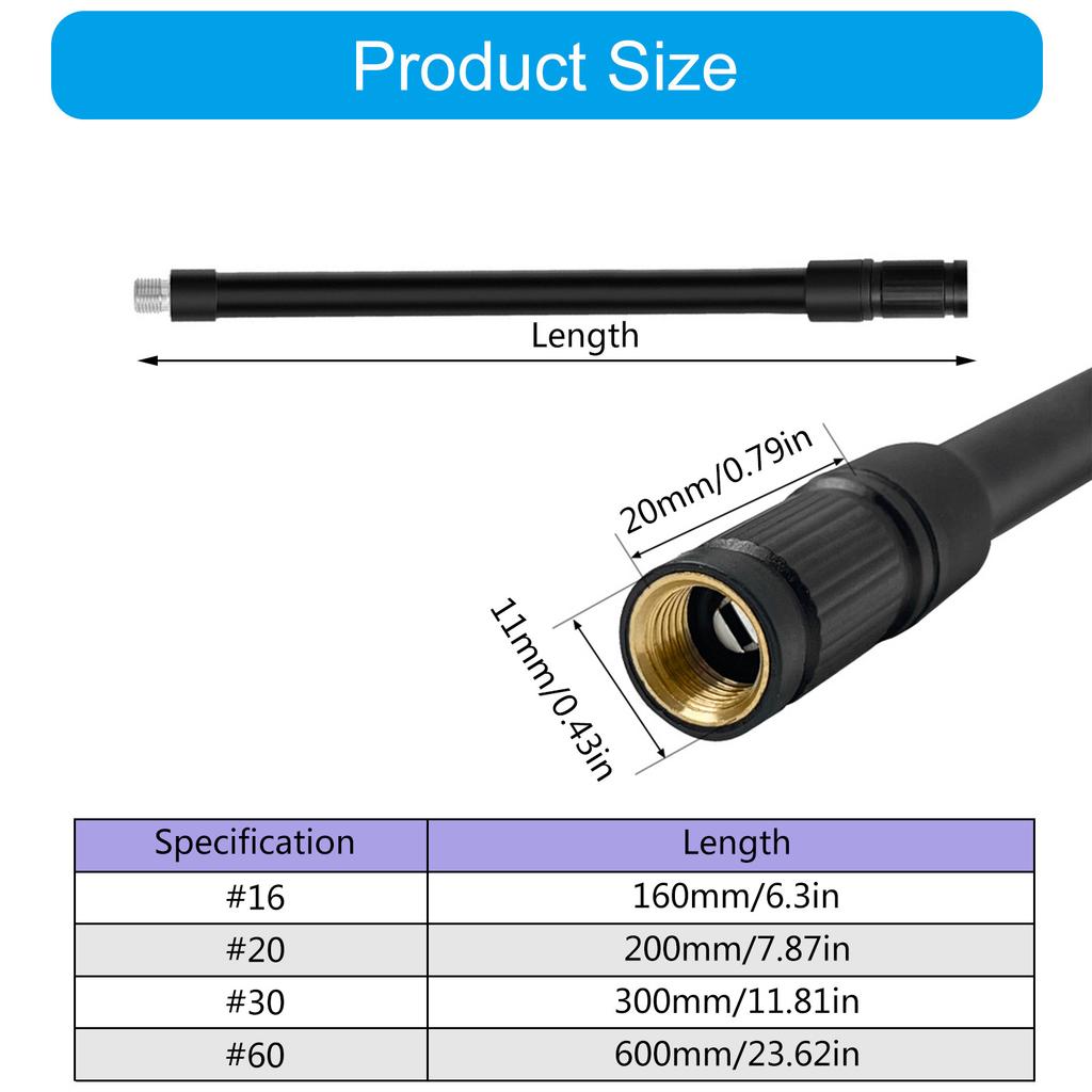 Multipurpose Inflatable Device Connector Inflation Tube Equipment Adapter Nozzle 16/20/30/60cm Air Mattresses Accessory