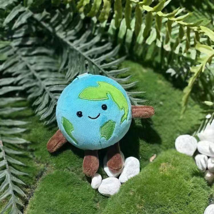 Internet Star Style Earth Plush Toy & Keychain Pendant