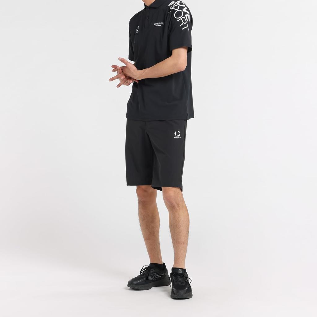 Move Sports SUNSCREEN Mini Pique Polo Shirt ST5SHSZ0MB_BK00_L