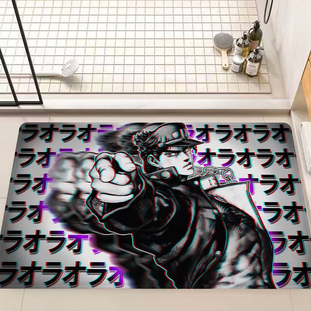 Adventure Anime Jojo Bizarre Adventure Bathroom Mat Kids Room Bedroom Decoration Balcony Anti-Slip Doormat Living Room Welcome