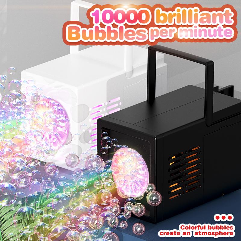 10 hole portable small bubble machine stage blowing bubbles children's toys kindergarten without battery without bubble water