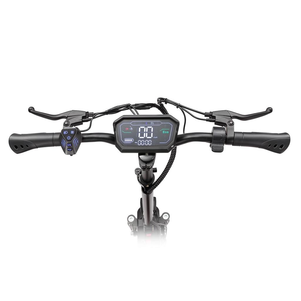 HALO KNIGHT T104 2025 Stil Gelände-Elektroroller 52V21Ah 1200 *2 Doppelmotor 10 Zoll Straßenreifen Erwachsener Outdoor-Fahrt Klappbarer E-Scooter