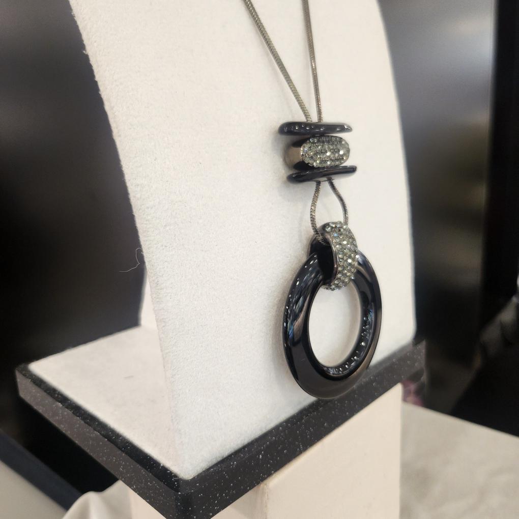 Atria Ring Onyx Long N Necklace MRNNEFR0002BKF