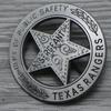 1Pc Copy Texas Rangers Badges Pins Cosplay Prop Film Collectibles Medal Badge