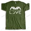 homme streetwear short sleeve casual funny t shirt Angels  Airwaves Love AVA Brand Cotton cool crew neck Tshirt Drop Shipping