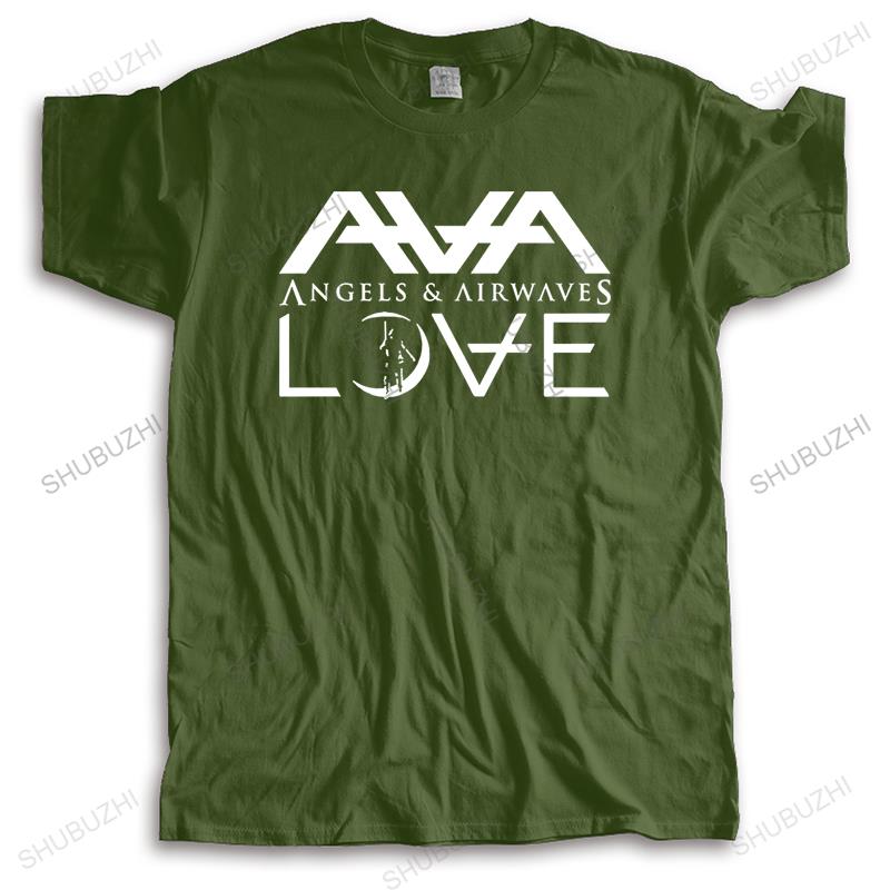 homme streetwear short sleeve casual funny t shirt Angels Airwaves Love AVA Brand Cotton cool crew neck Tshirt Drop Shipping