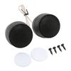 Pair Mini Dome Tweeter 10W 4 Ohm  Round Speaker Attachment Black Universal Automobile O System