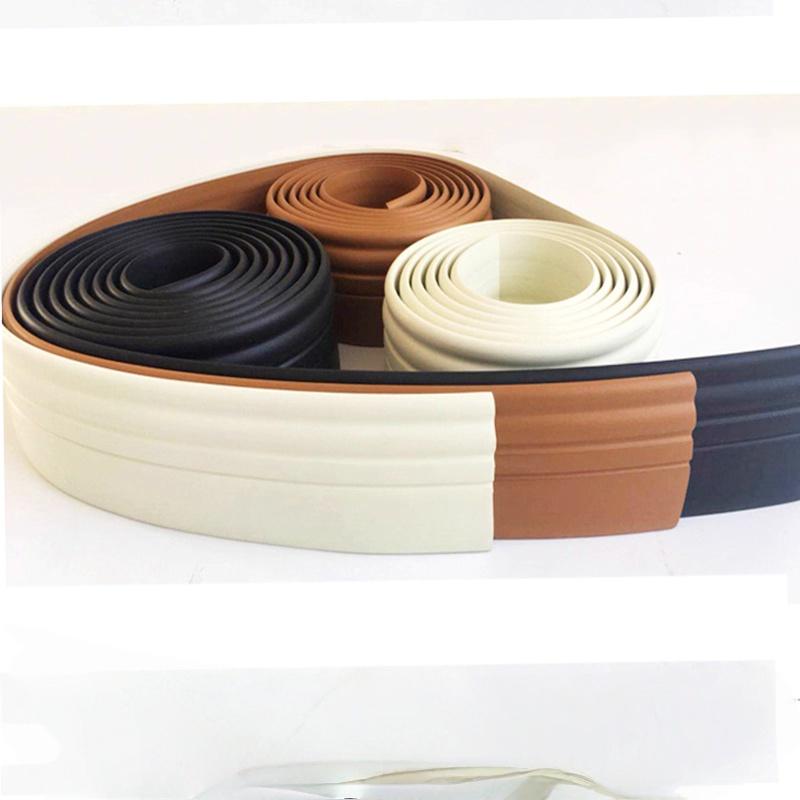 1pc Soft Skirting Board Self-Adhesive Wall Sticker Kindergarten Wall Corner Floor Line Renovation Ugly Decoration Strip