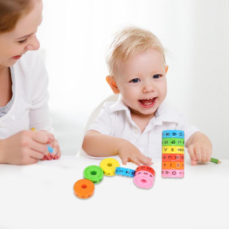 Preschool Montessori Puzzle Game Numerical Symbols Mathematical Skills Magnetic Block Calculation Educational Children'S Gift