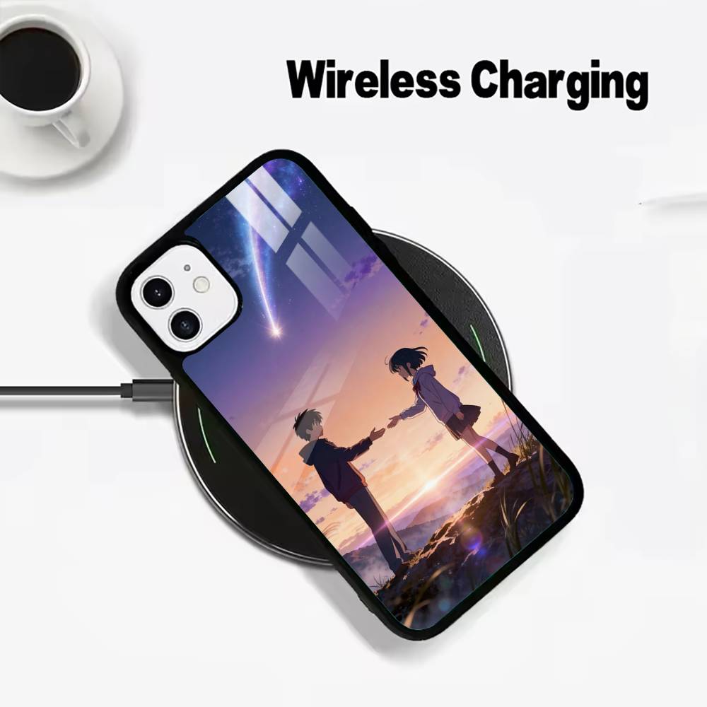 Y-N-Your- Name For IPhone17 16 15 14 13 12 11 Plus Pro Max Plus Wireless Charger Phone Case