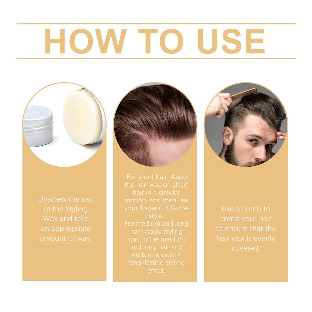 Styling Wax,Hair Wax,Portable Hair Wax,smoothing And Frizzy Hair, Long-lasting Styling, Portable Styling Wax Stick