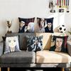 The Blue Wolves Of Mibu Cushion Cover Cushion Cover Set 4Pcs 50X50 45X45 40X40 Pillowcase Decorative Sofa Home Decor