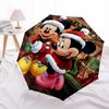 Mickey Mouse Themed Automatic Opening and Closing Umbrella, Brightly Colored 8-rib Portable Umbrella, Suitable for Men and Women, A Perfect Gift for C