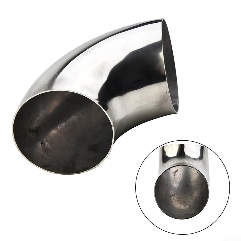 Racord cot îndoit pentru țeavă de eșapament din oțel inoxidabil de calitate de 63 mm la 90 de grade