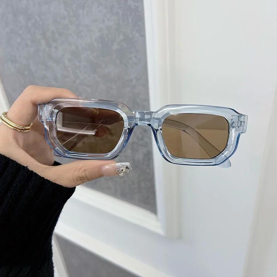 Beautiful Rectangle Sunglasses Women Men Fashion Brand Designer Colorful Sun Glasses Female Male Plastic Outdoor Eyewear