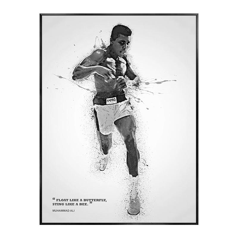 

Винтажные боксерские перчатки, соответствующие Мухаммеду Али, вдохновляющие цитаты, плакат, декоративные картины, холст, настенная художественная картина, декор комнаты для мальчика 30x40cm No Framed