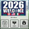World Cup Flag 2026 American Canada Mexico Host Country Football Supporters Banner, Soccer Merchandise Decorations Accessories,Great Soccer Fans Gift