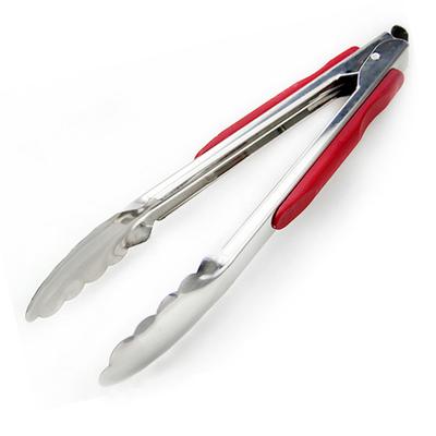 Pince à aliments en acier inoxydable de 9 pouces Épaissie Ressort Précis Anti-dérapante Facile à Nettoyer Pinces de Cuisine pour la Cuisine