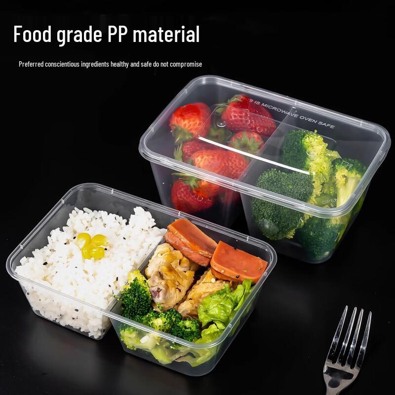 Rectangular Transparent Disposable Food Container