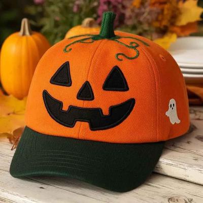 Halloween Pumpkin Hat Halloween Pumpkin Face Lantern Baseball Hat Funny Headwear Party Favors For Kids Daily Travel Autumn