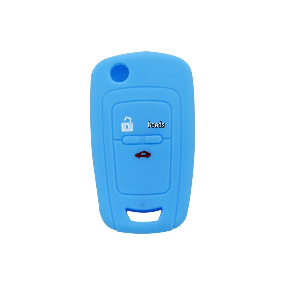 Chevrolet Cruze 3-Button Silicone Key Cover (No Logo) - Soft Rubber for Aveo