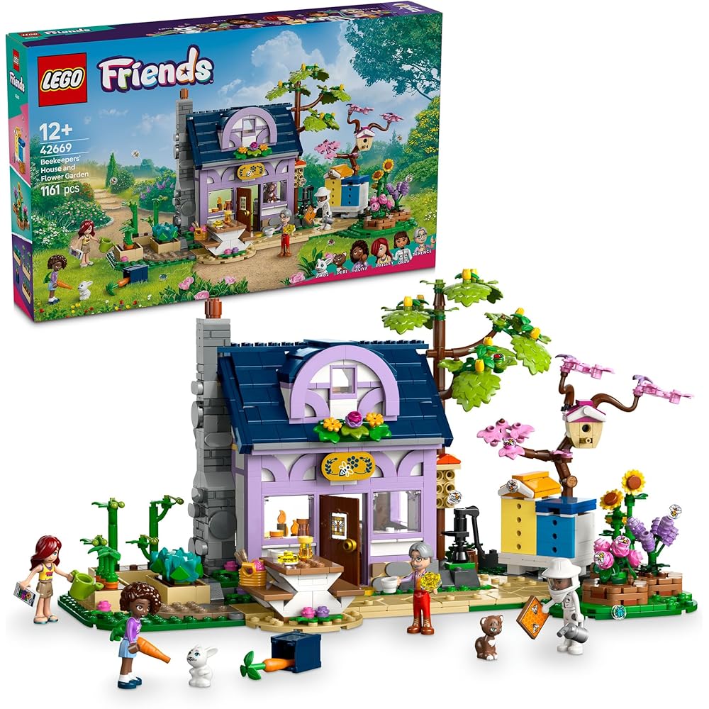 LEGO Friends Bee Farm and Flower Garden Building Set Toy for Kids Ages 12-14
