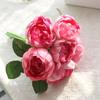 6 Heads Artificial Flower Indoor Floral Decoration Ceremony Flower Bouquet