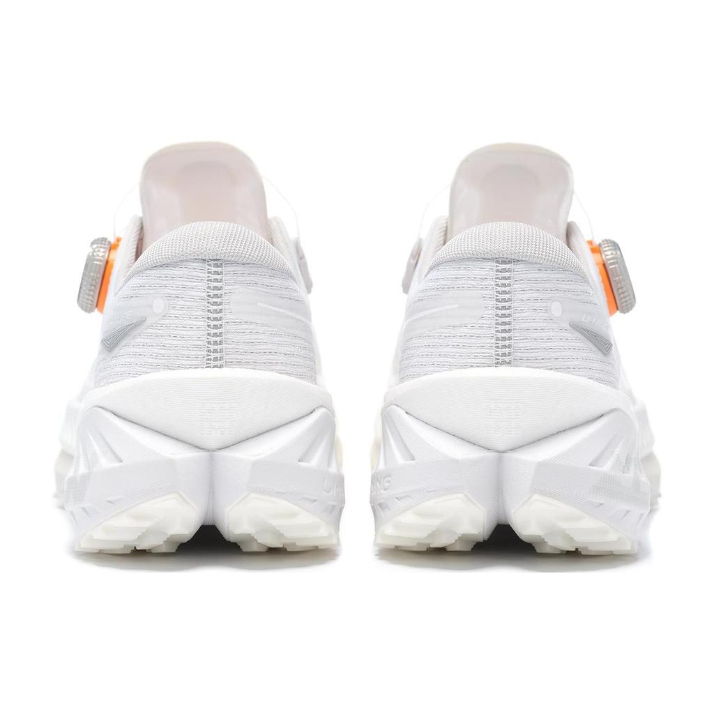 Li Ning Comfortable Cushioning Slip Resistant Abrasion Resistant Low top Running Shoes Men's White ARNT001-2
