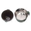 Stainless Steel Instant Noodle Bowl Seal Drain Soup Mug with Lid Phone Holder for Dormitory Office